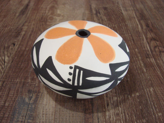 Native American Acoma Indian Hand Painted Seed Pottery by Antonio