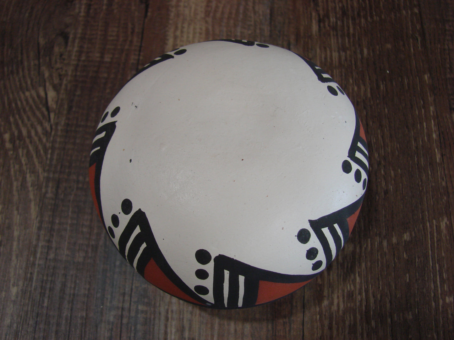 Native American Acoma Indian Hand Painted Seed Pottery by Antonio