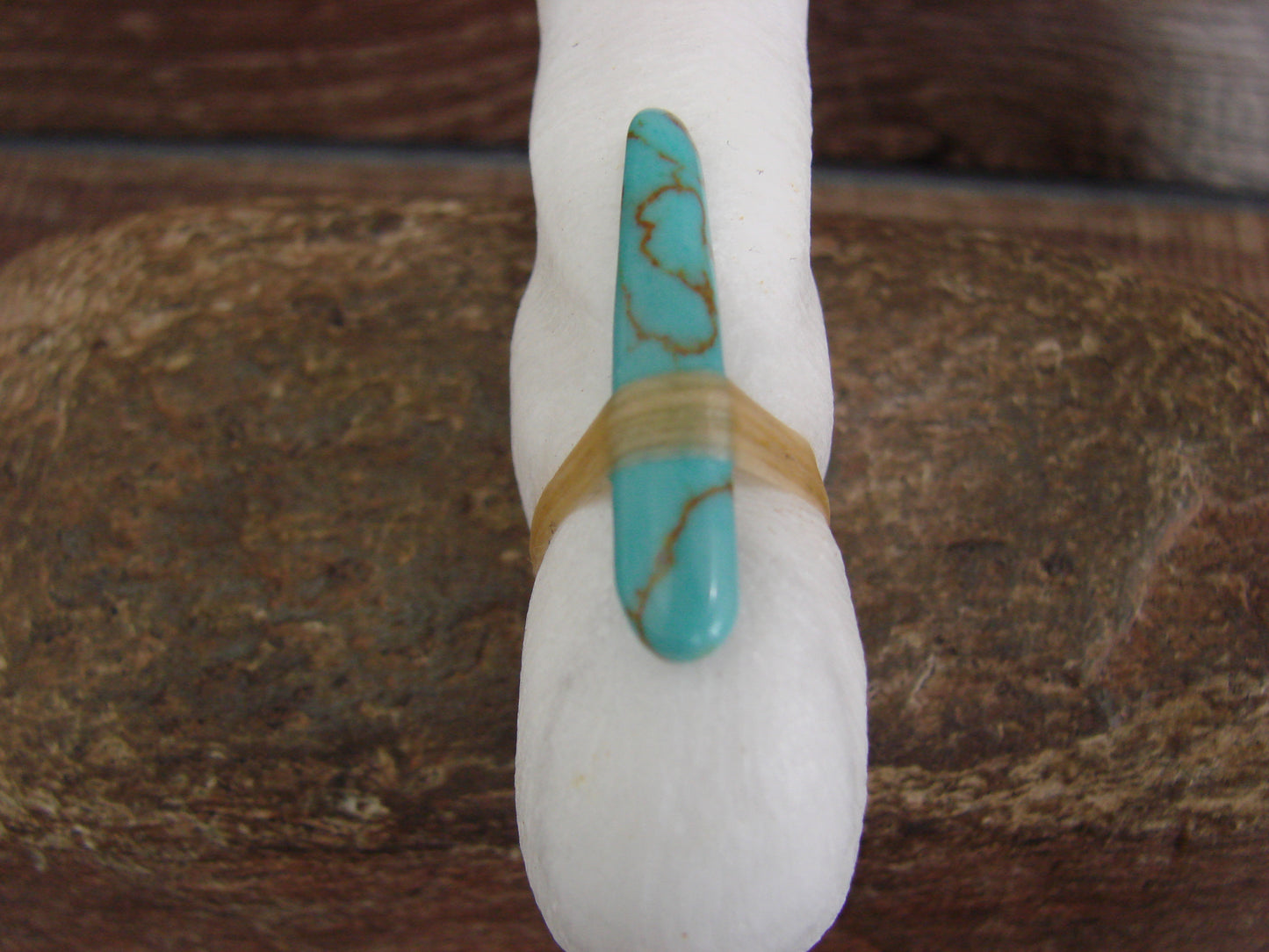 Native American Zuni Hand Carved White Marble Bear Fetish by Halate