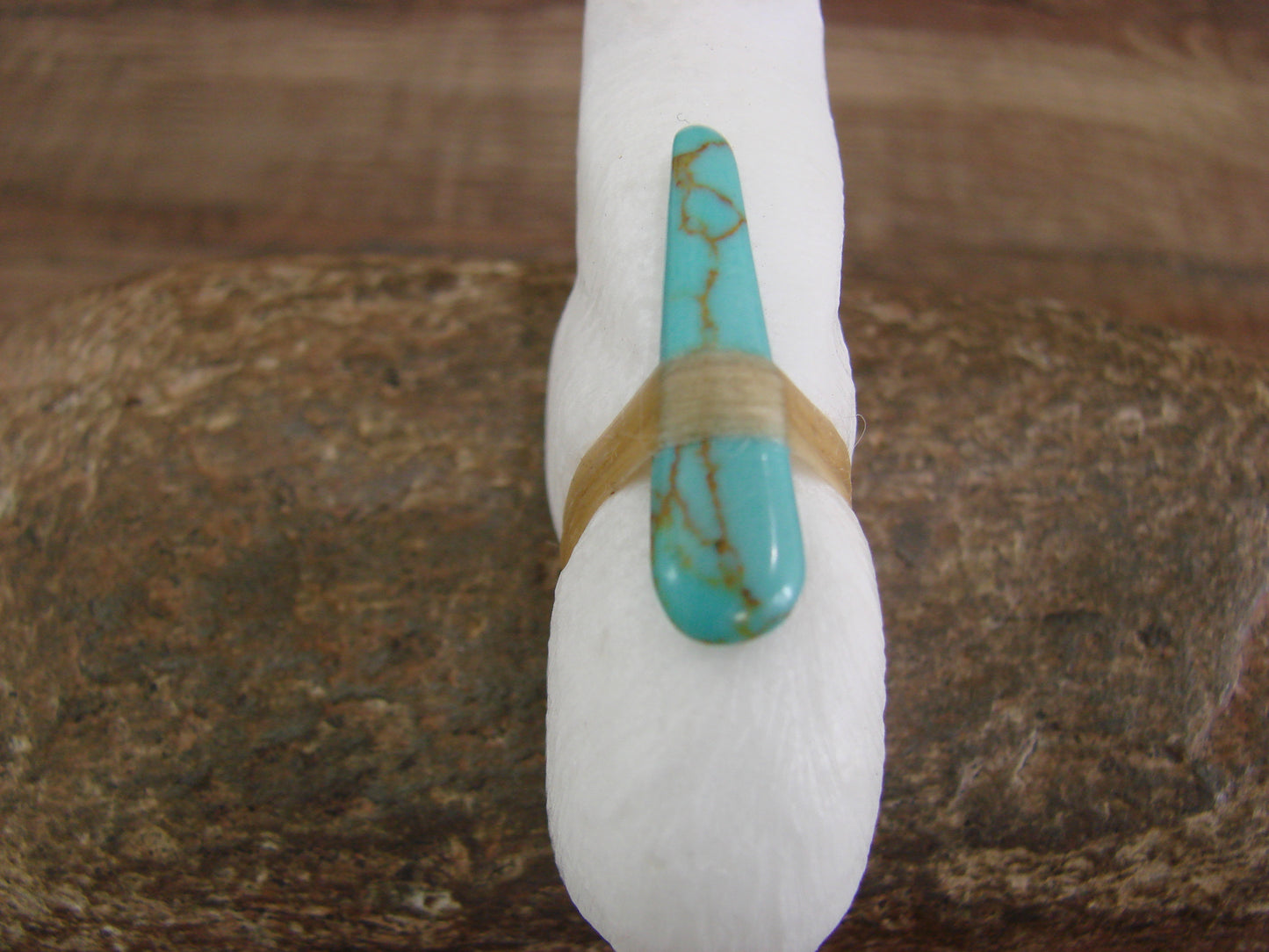 Native American Zuni Hand Carved White Marble Bear Fetish by Halate