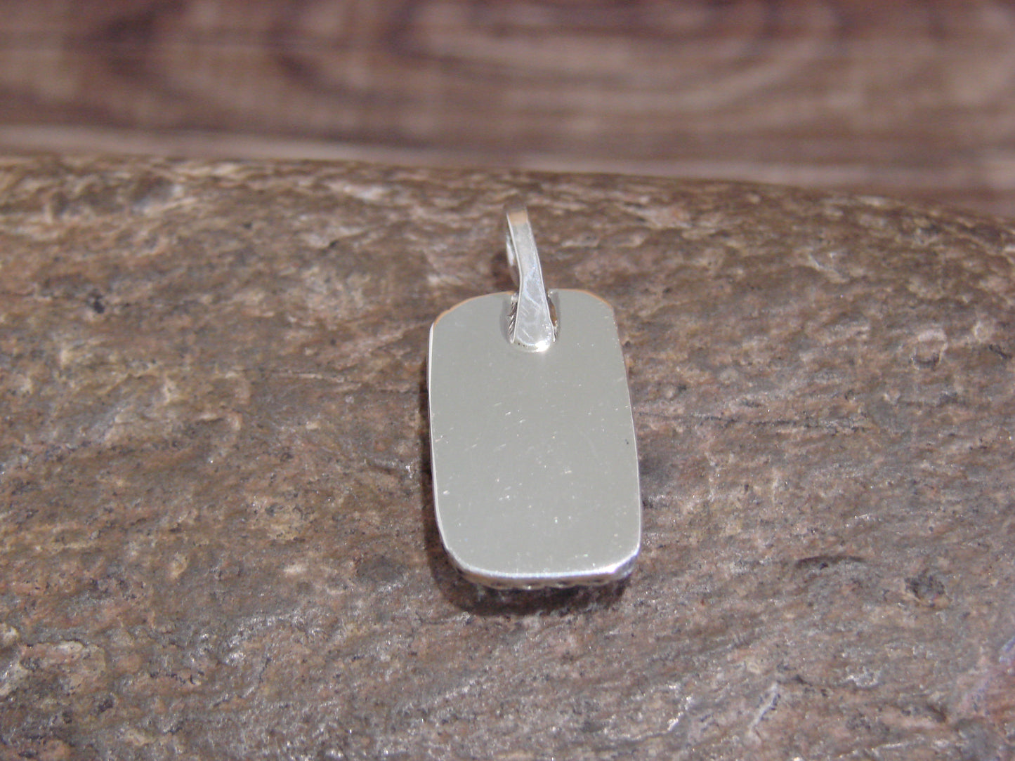 Native American Sterling Silver & White Buffalo Turquoise Pendant - Benally