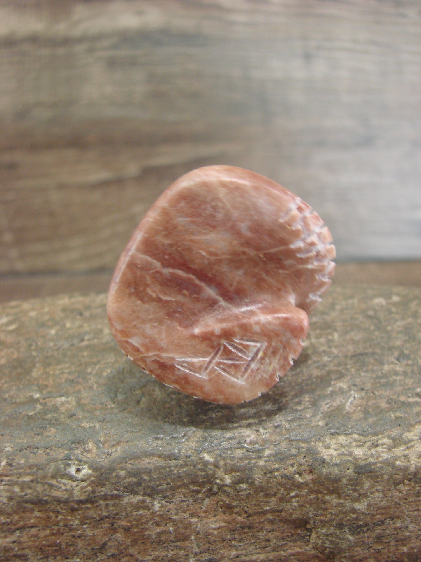Native American Zuni Indian Hand Carved Pipestone Snake Fetish - B. Phillips