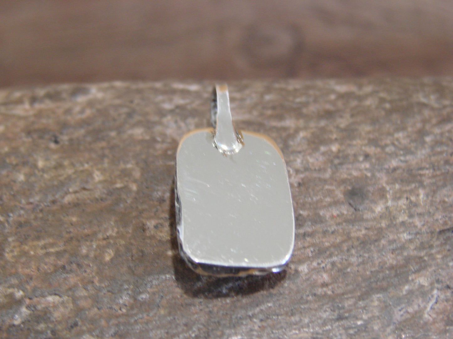 Native American Sterling Silver & White Buffalo Turquoise Pendant - Benally