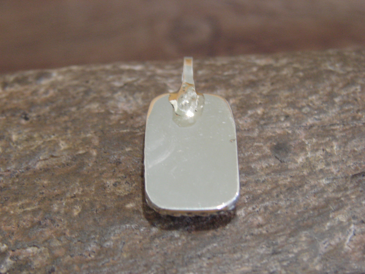 Native American Sterling Silver & White Buffalo Turquoise Pendant - Benally