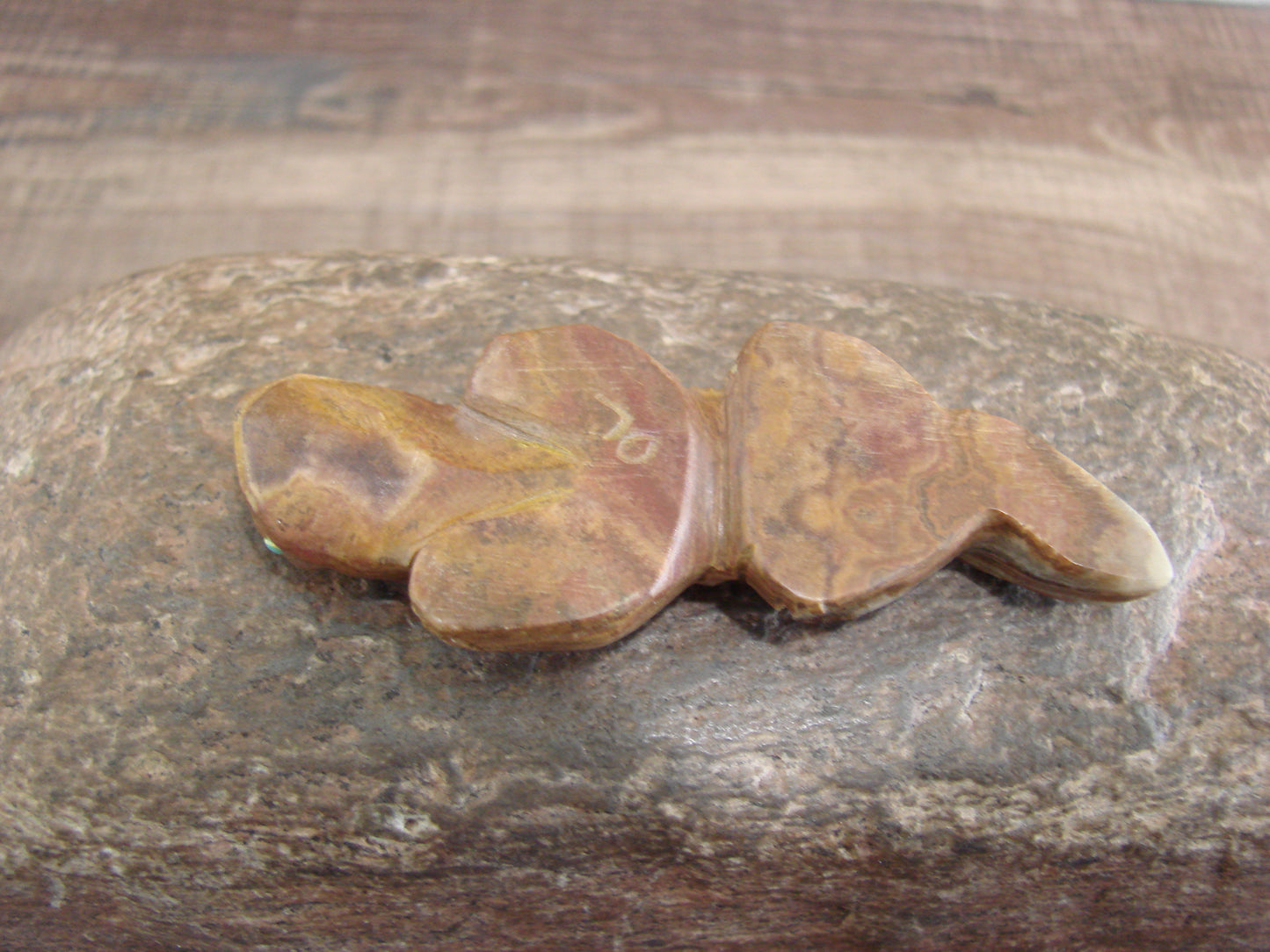 Native American Zuni Indian Banded Jasper Lizard Fetish by Laate