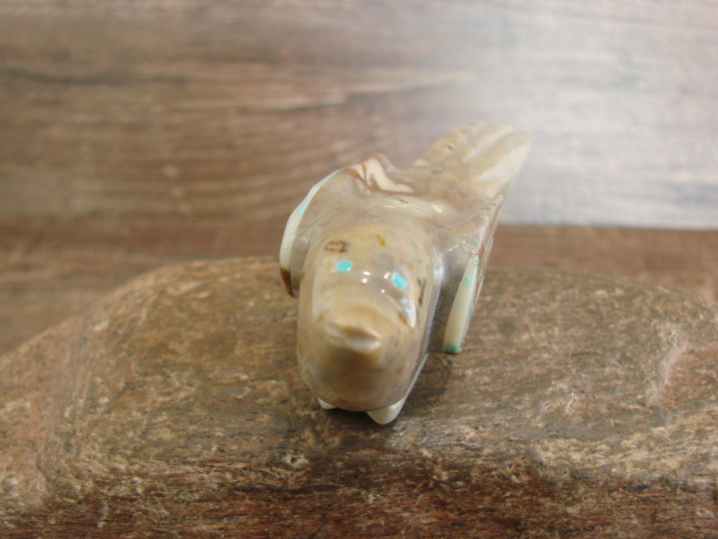Native American Zuni Indian Marble Bird Fetish by Leekya