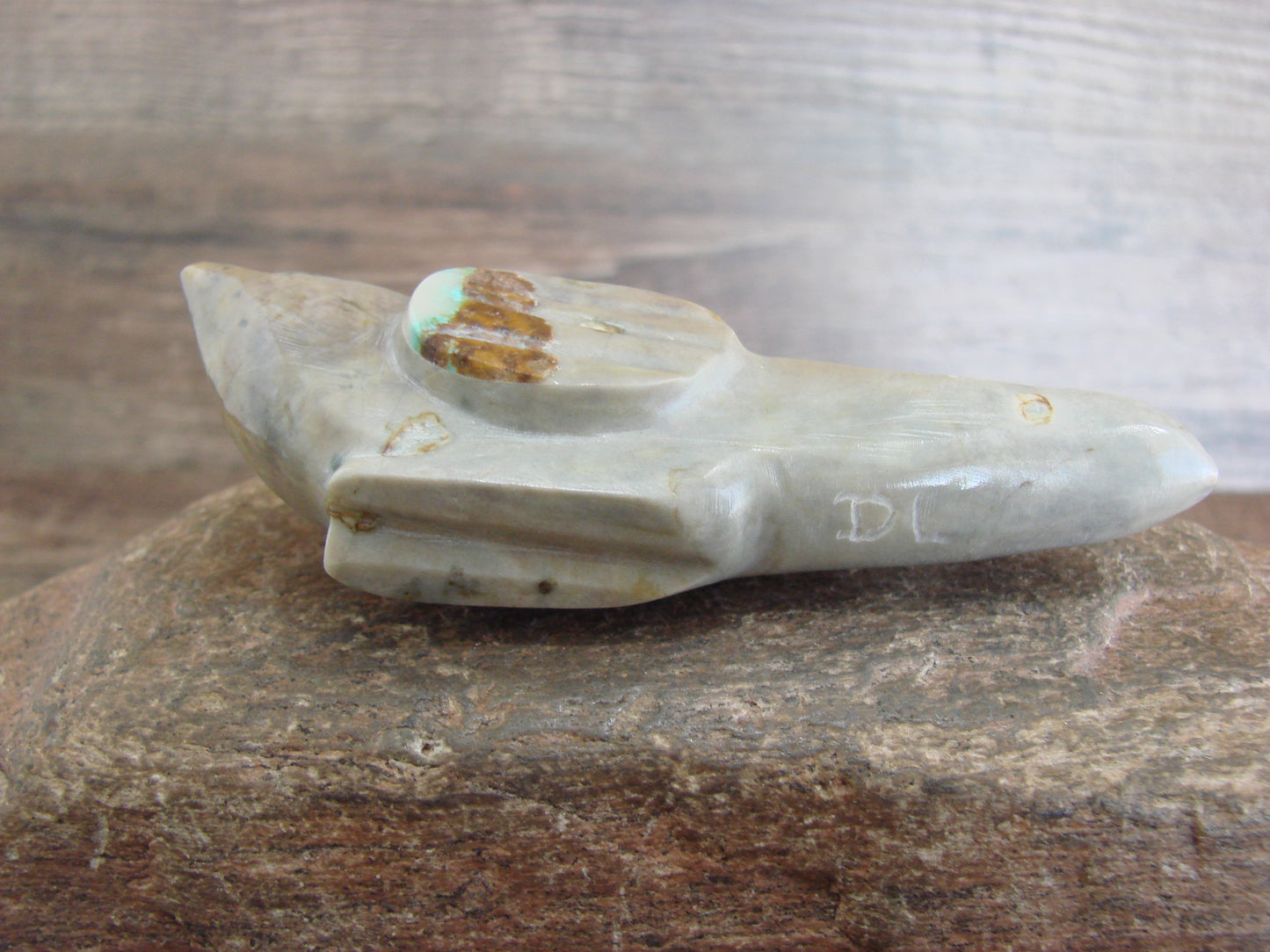Native American Zuni Indian Marble Bird Fetish by Leekya