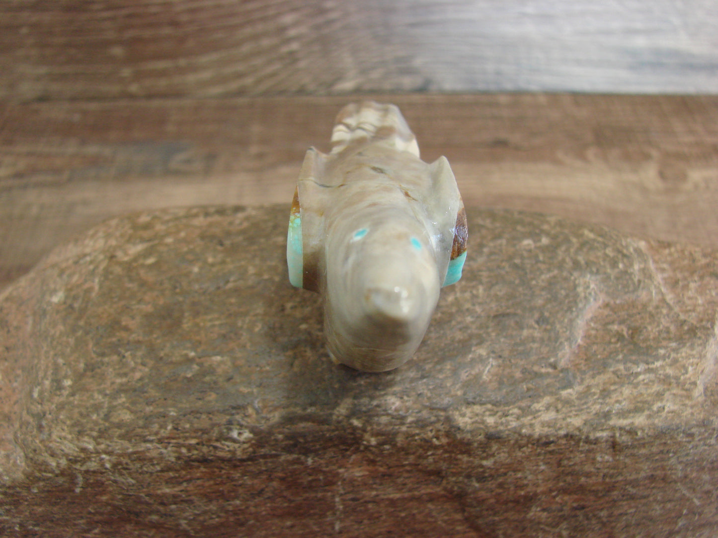 Native American Zuni Indian Marble Bird Fetish by Leekya
