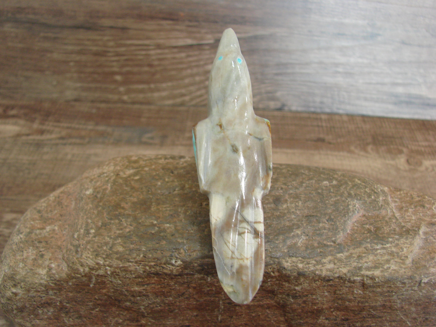 Native American Zuni Indian Marble Bird Fetish by Leekya