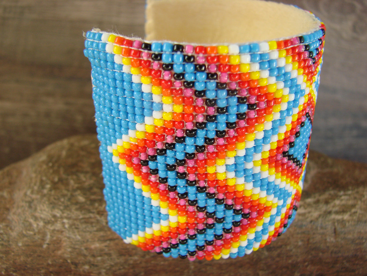 Navajo Indian Hand Beaded Bracelet by Jacklyn Cleveland