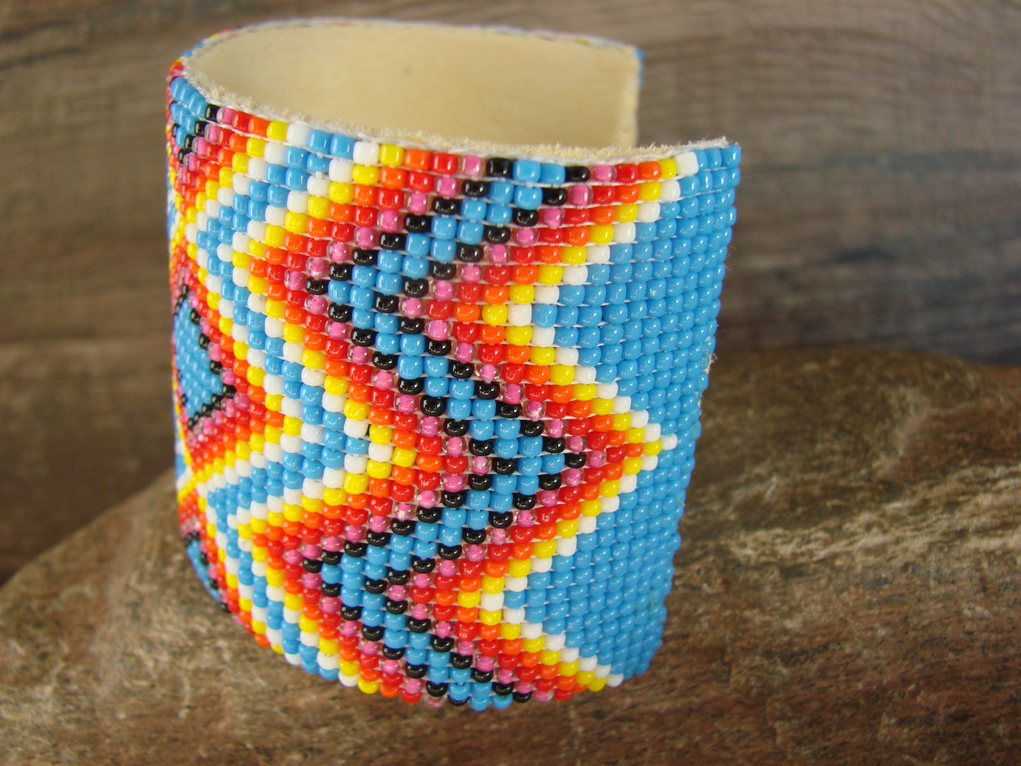 Navajo Indian Hand Beaded Bracelet by Jacklyn Cleveland