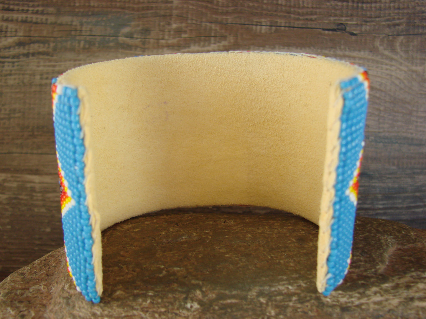 Navajo Indian Hand Beaded Bracelet by Jacklyn Cleveland