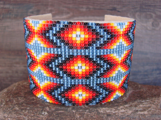 Navajo Indian Hand Beaded Bracelet by Jacklyn Cleveland