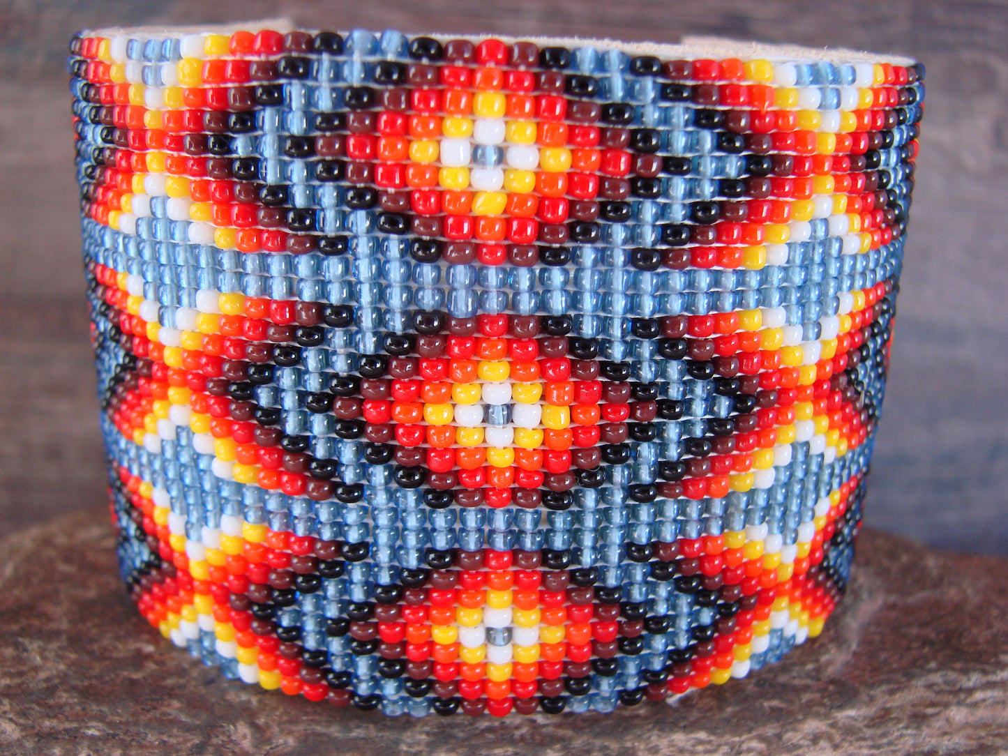 Navajo Indian Hand Beaded Bracelet by Jacklyn Cleveland