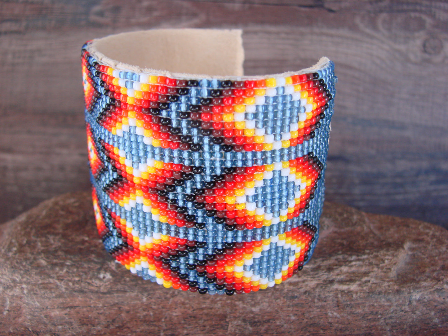 Navajo Indian Hand Beaded Bracelet by Jacklyn Cleveland