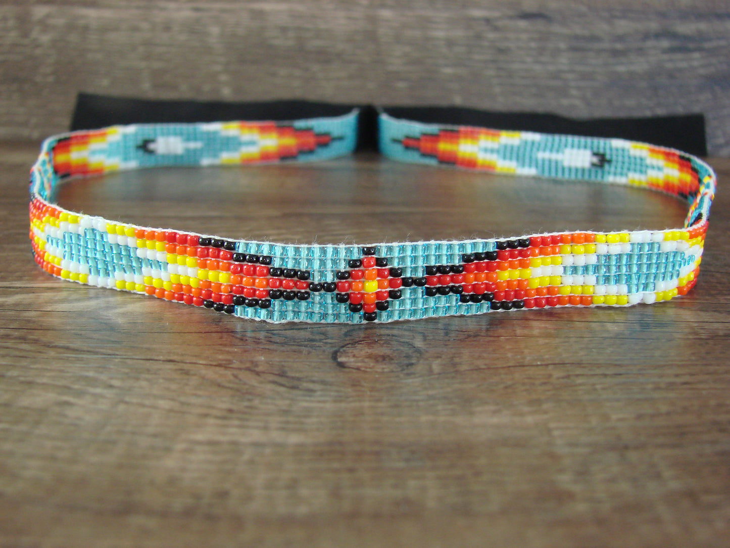 Navajo  Hand Beaded Hat Band by Jacklyn Cleveland