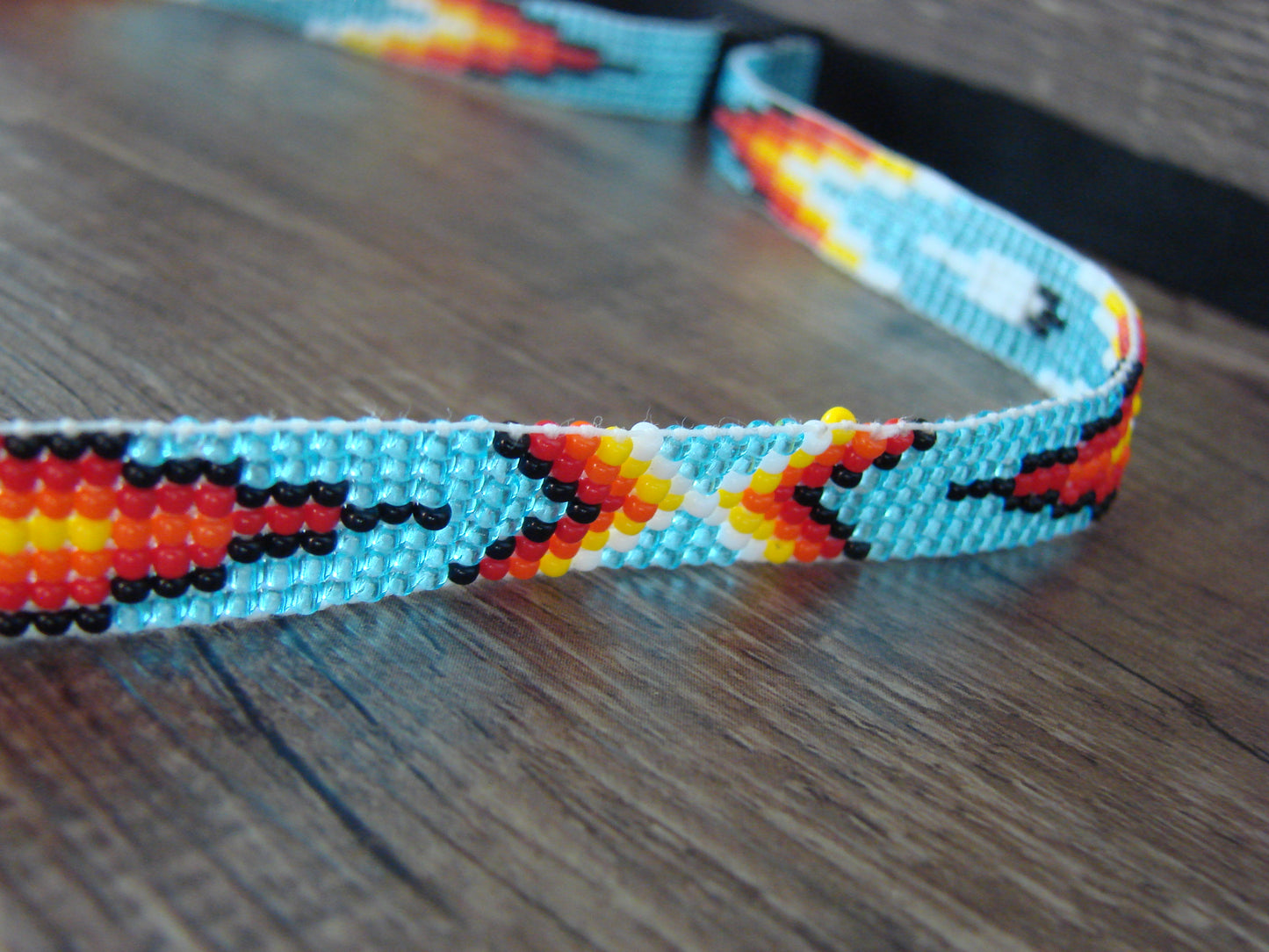 Navajo  Hand Beaded Hat Band by Jacklyn Cleveland