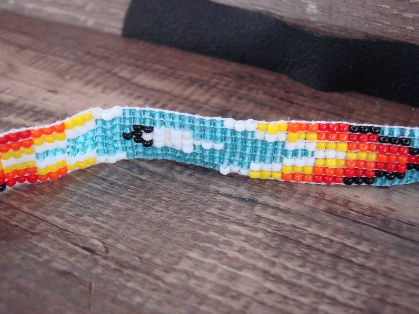 Navajo  Hand Beaded Hat Band by Jacklyn Cleveland