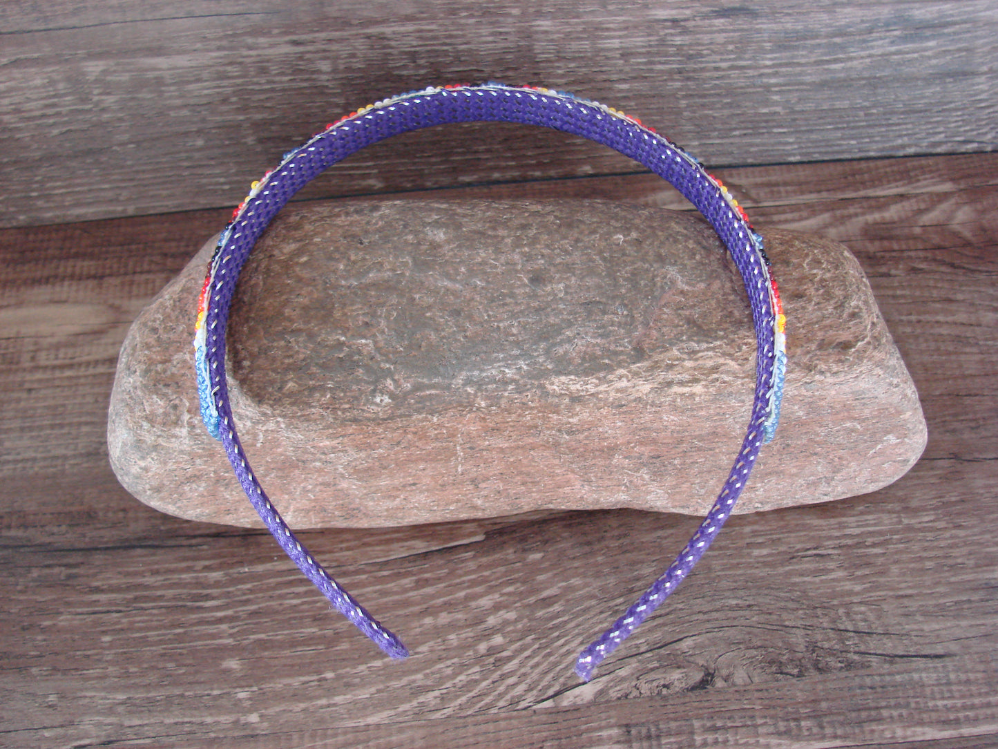 Navajo Indian Hand Beaded Head Band by Raven Cleveland