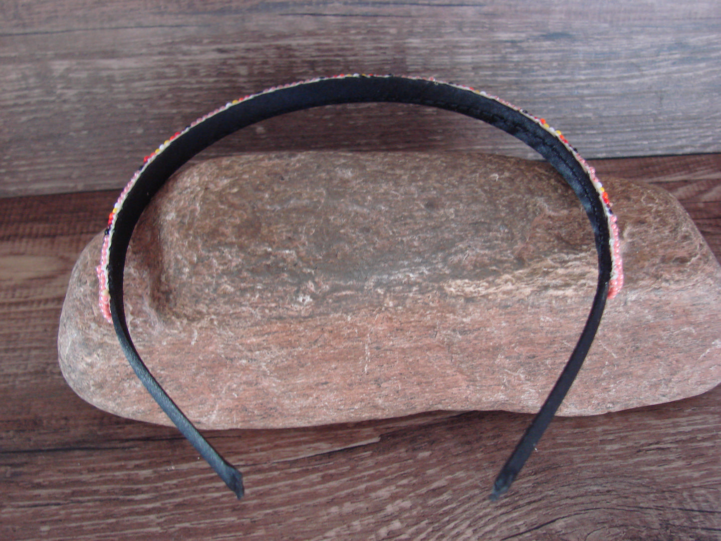 Navajo Indian Hand Beaded Head Band by Raven Cleveland