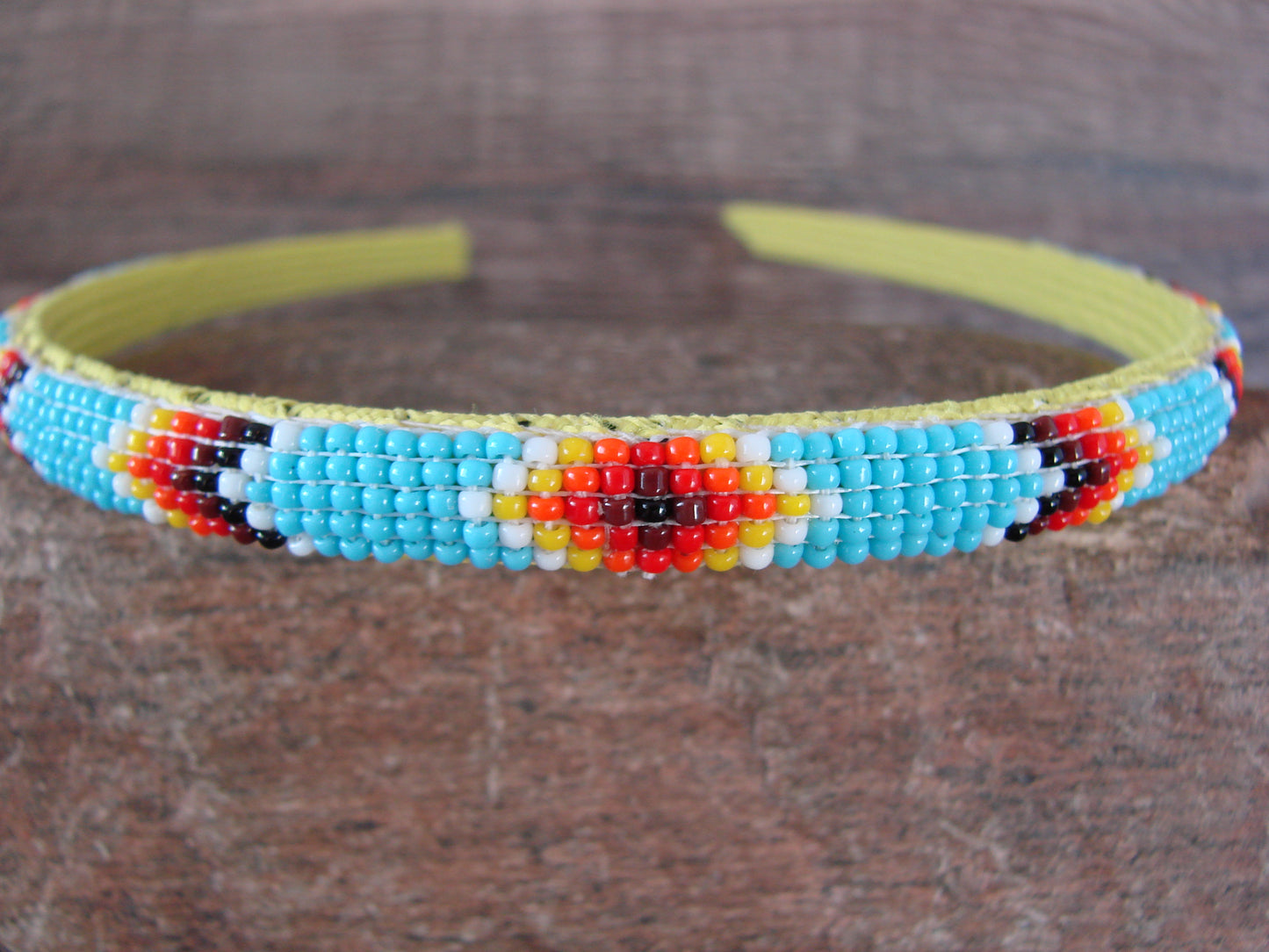 Navajo Indian Hand Beaded Head Band by Raven Cleveland