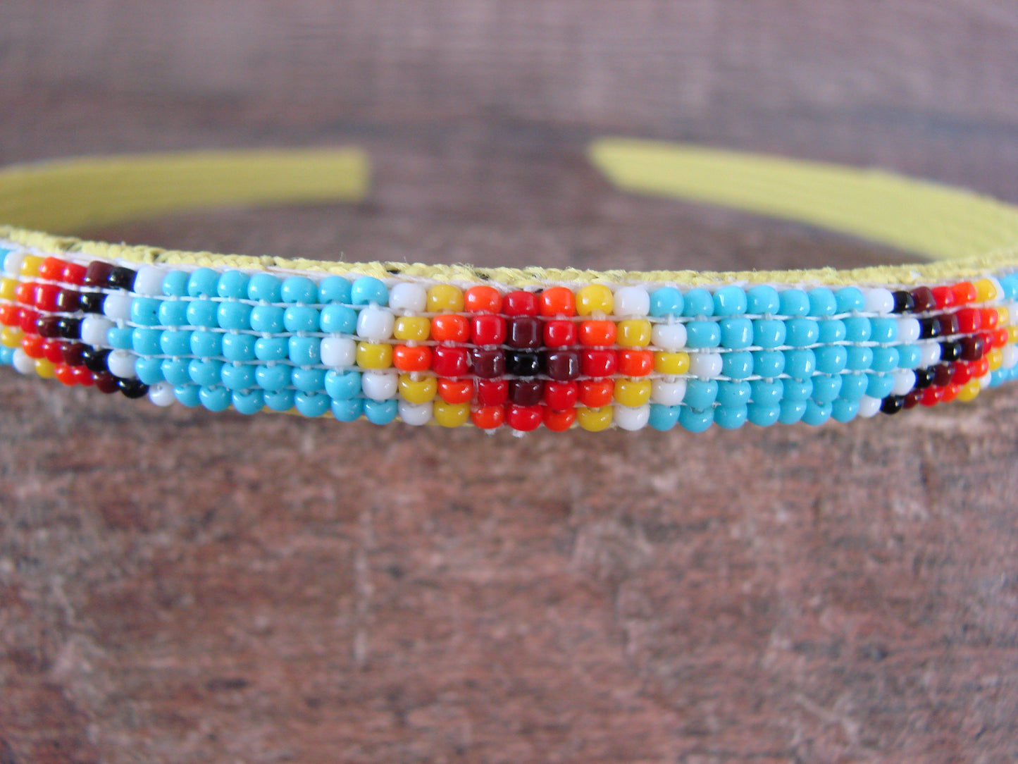 Navajo Indian Hand Beaded Head Band by Raven Cleveland
