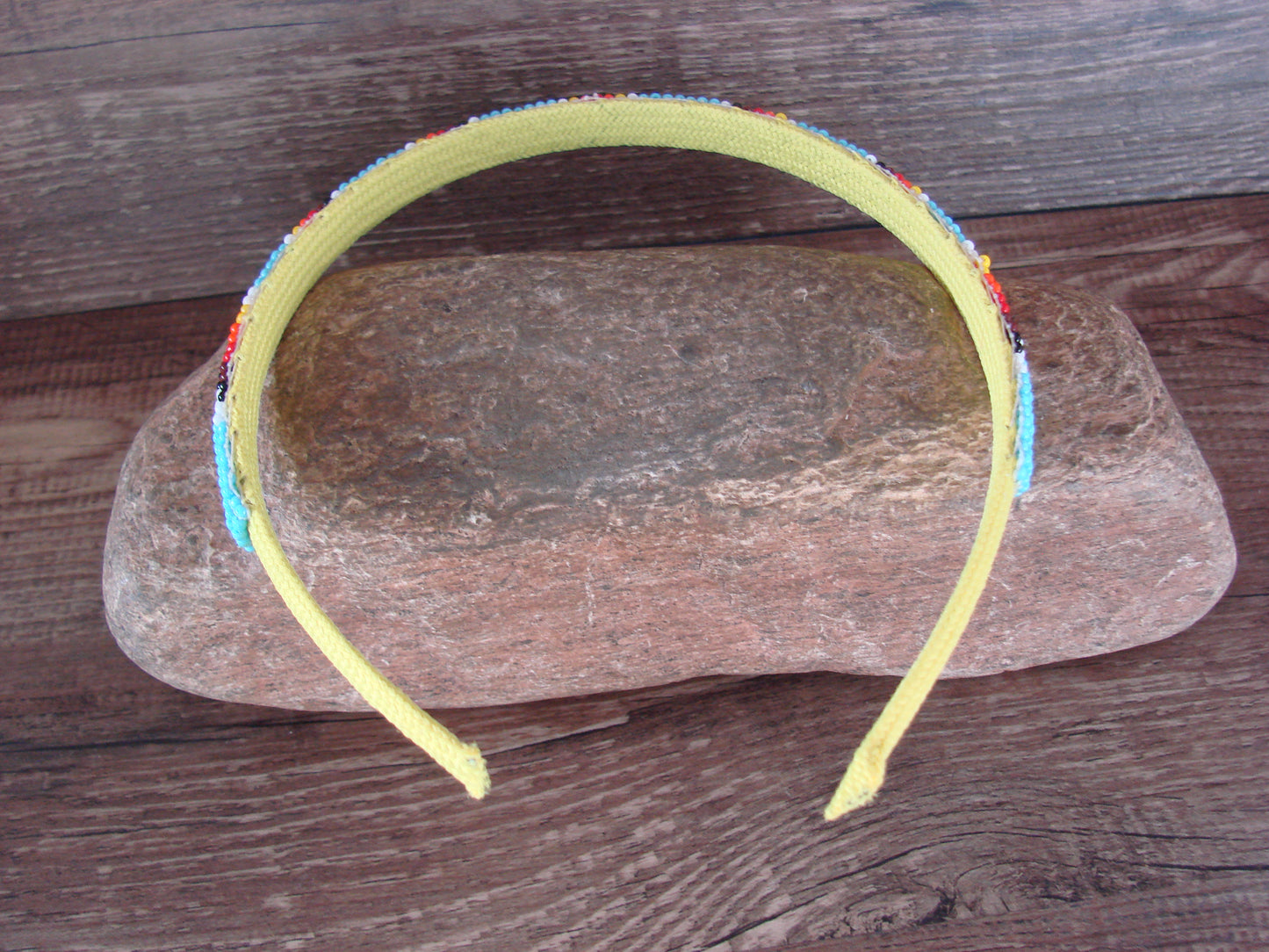 Navajo Indian Hand Beaded Head Band by Raven Cleveland
