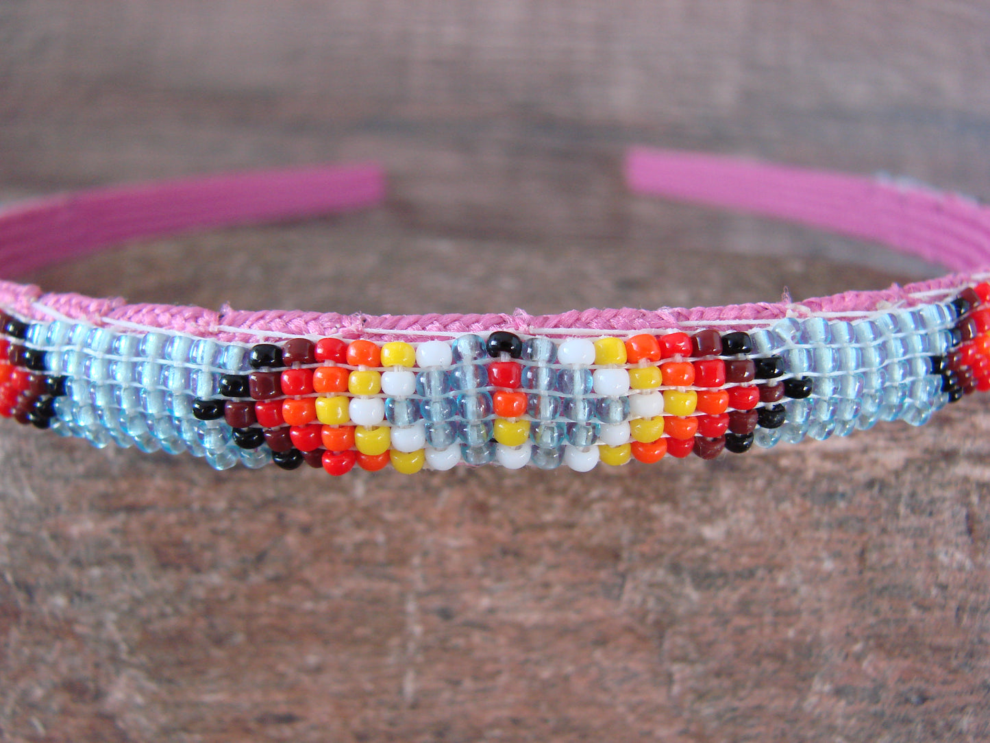 Navajo Indian Hand Beaded Head Band by Raven Cleveland