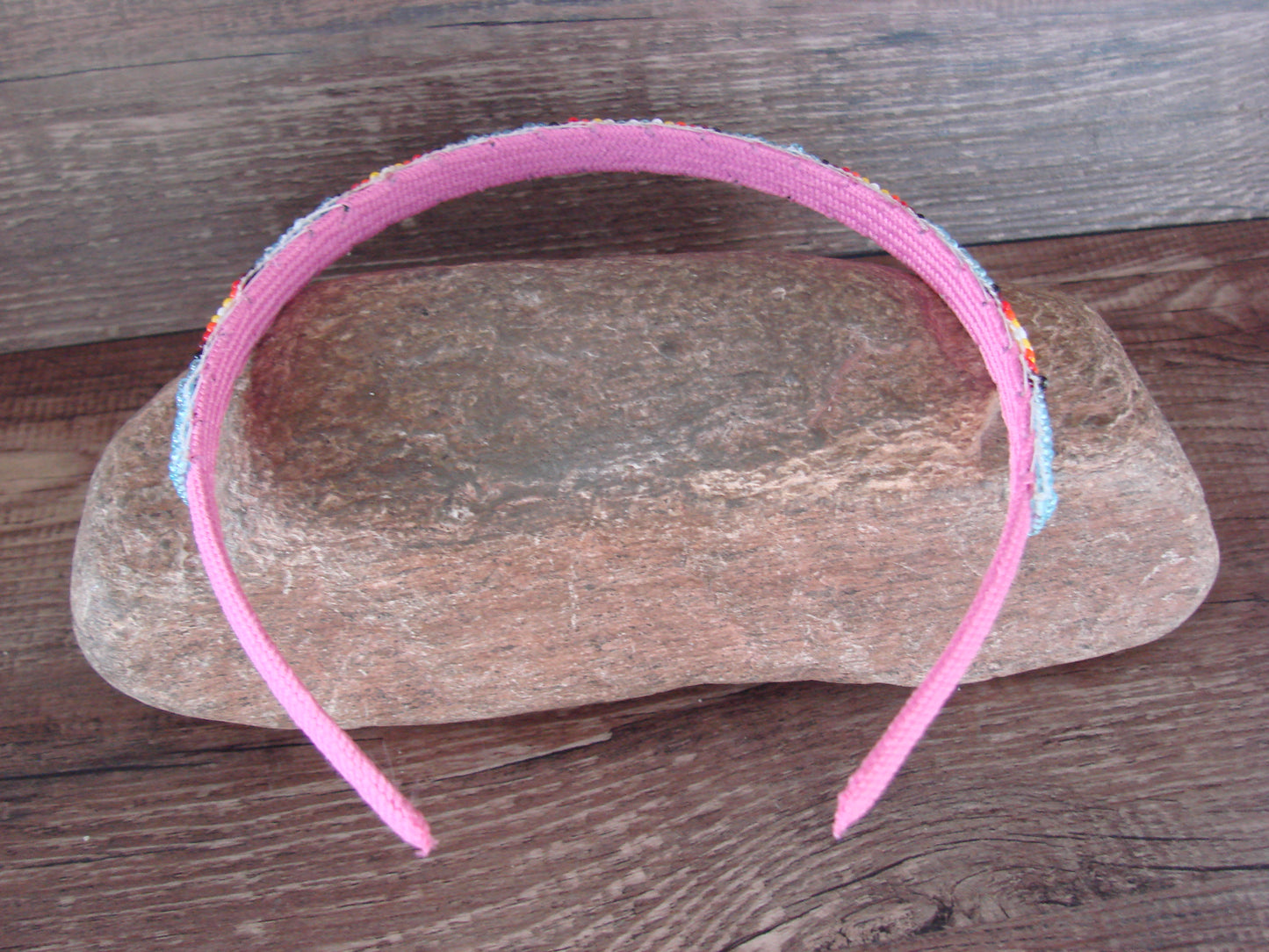 Navajo Indian Hand Beaded Head Band by Raven Cleveland