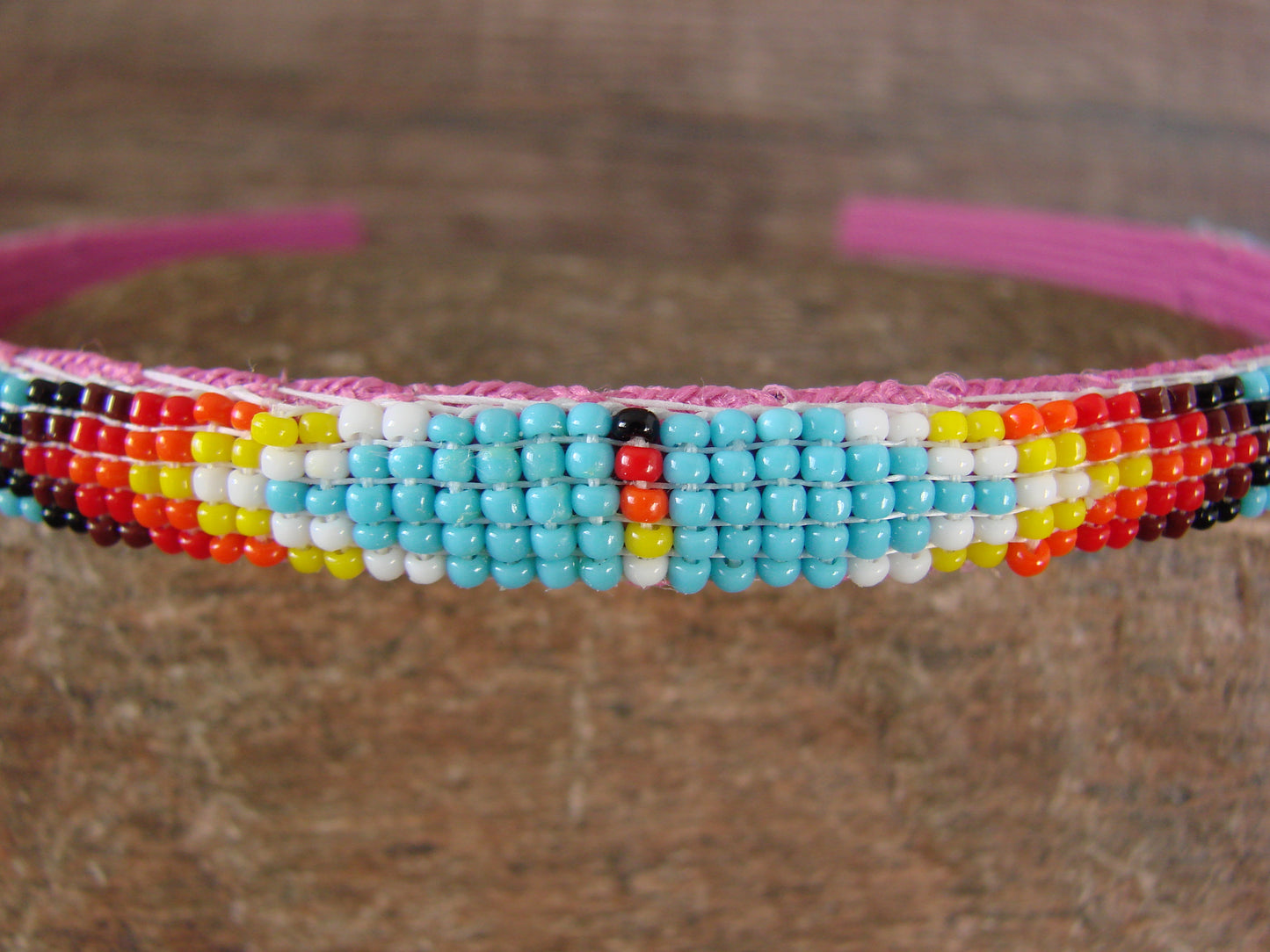 Navajo Indian Hand Beaded Head Band by Raven Cleveland