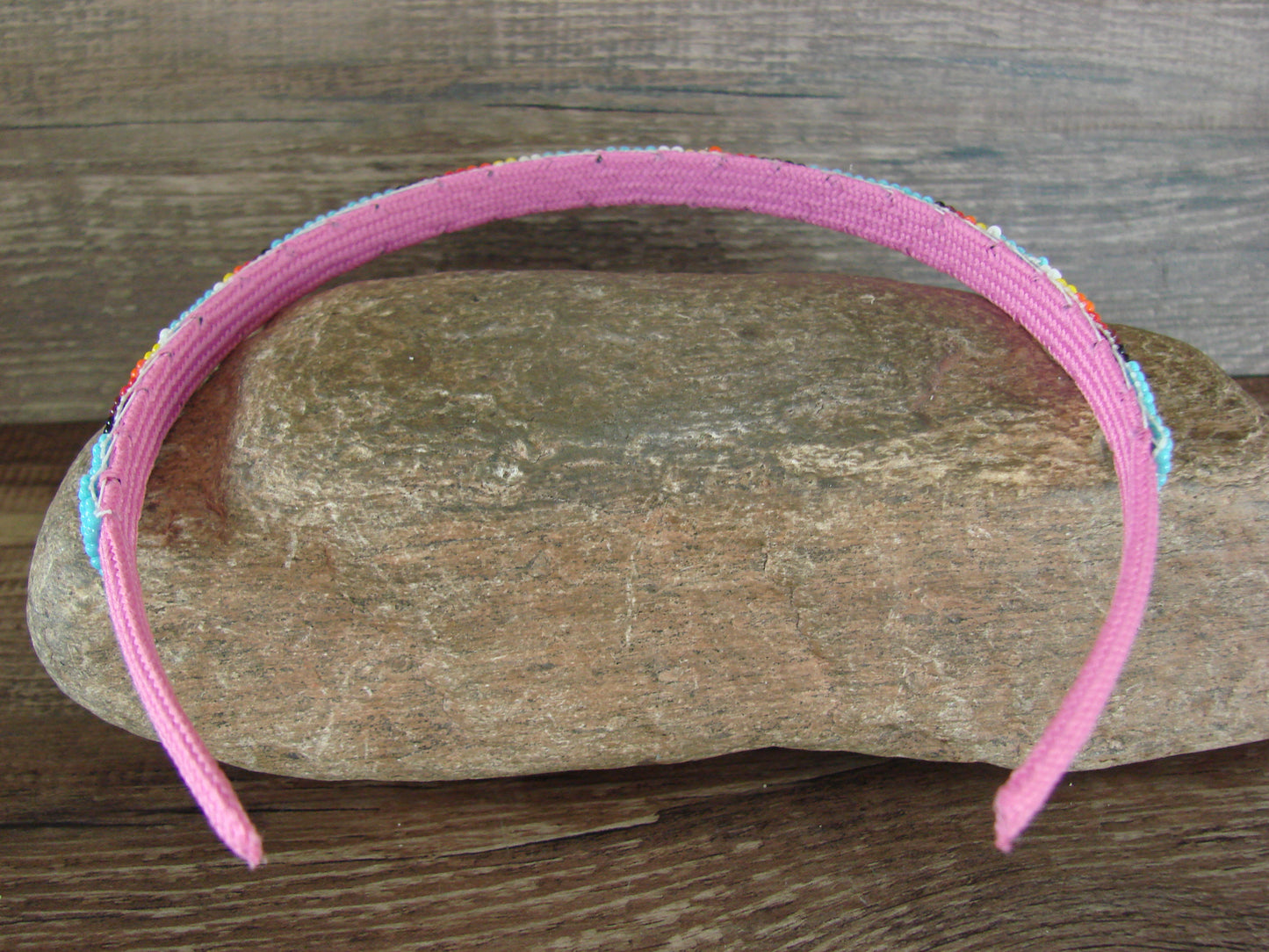 Navajo Indian Hand Beaded Head Band by Raven Cleveland