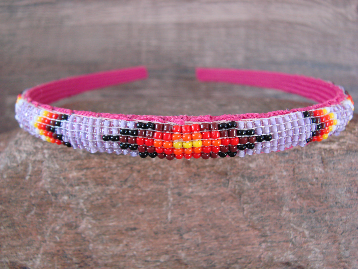 Navajo Indian Hand Beaded Head Band by Raven Cleveland