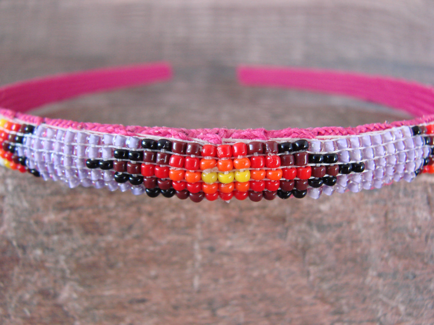 Navajo Indian Hand Beaded Head Band by Raven Cleveland