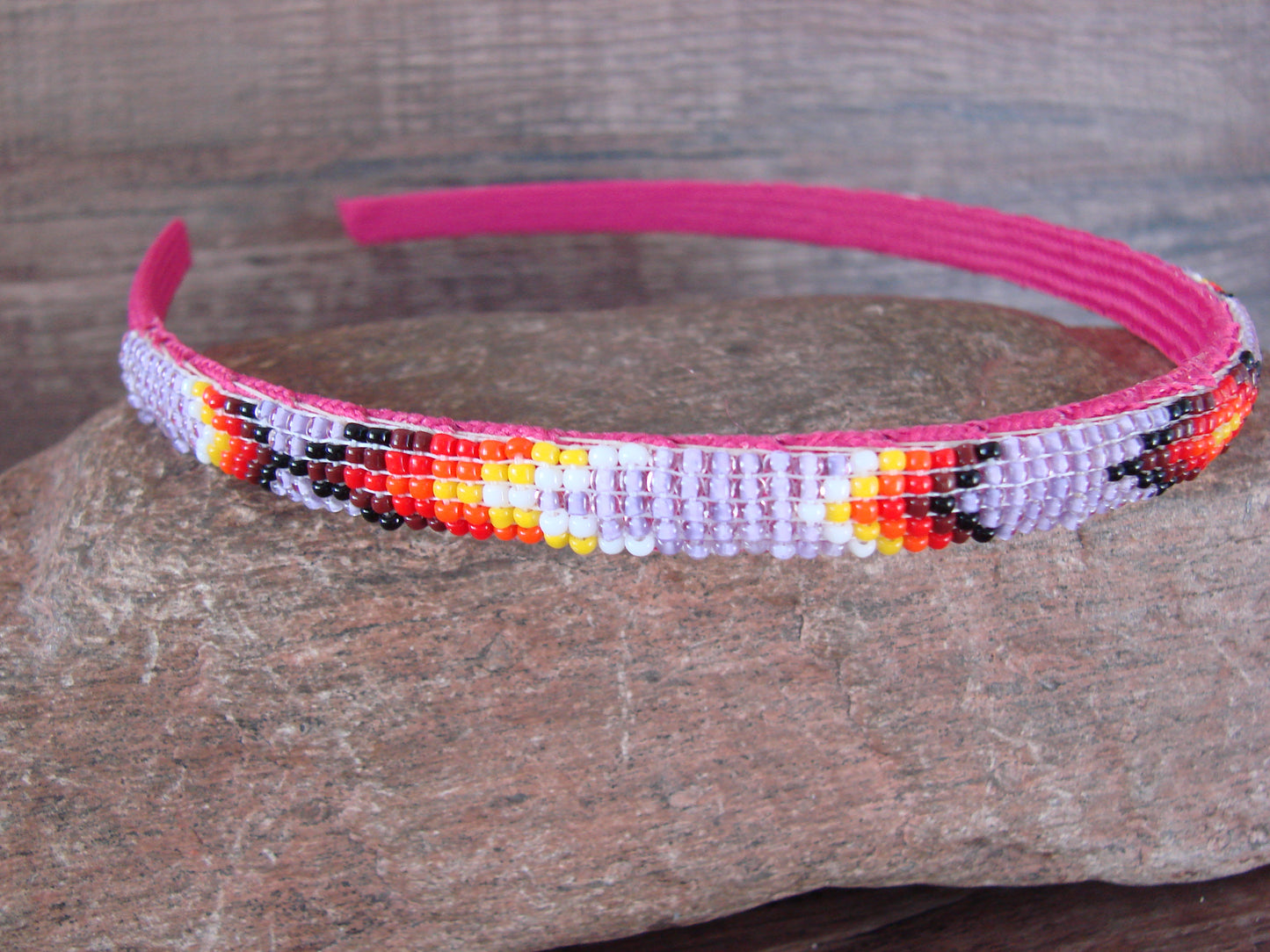 Navajo Indian Hand Beaded Head Band by Raven Cleveland