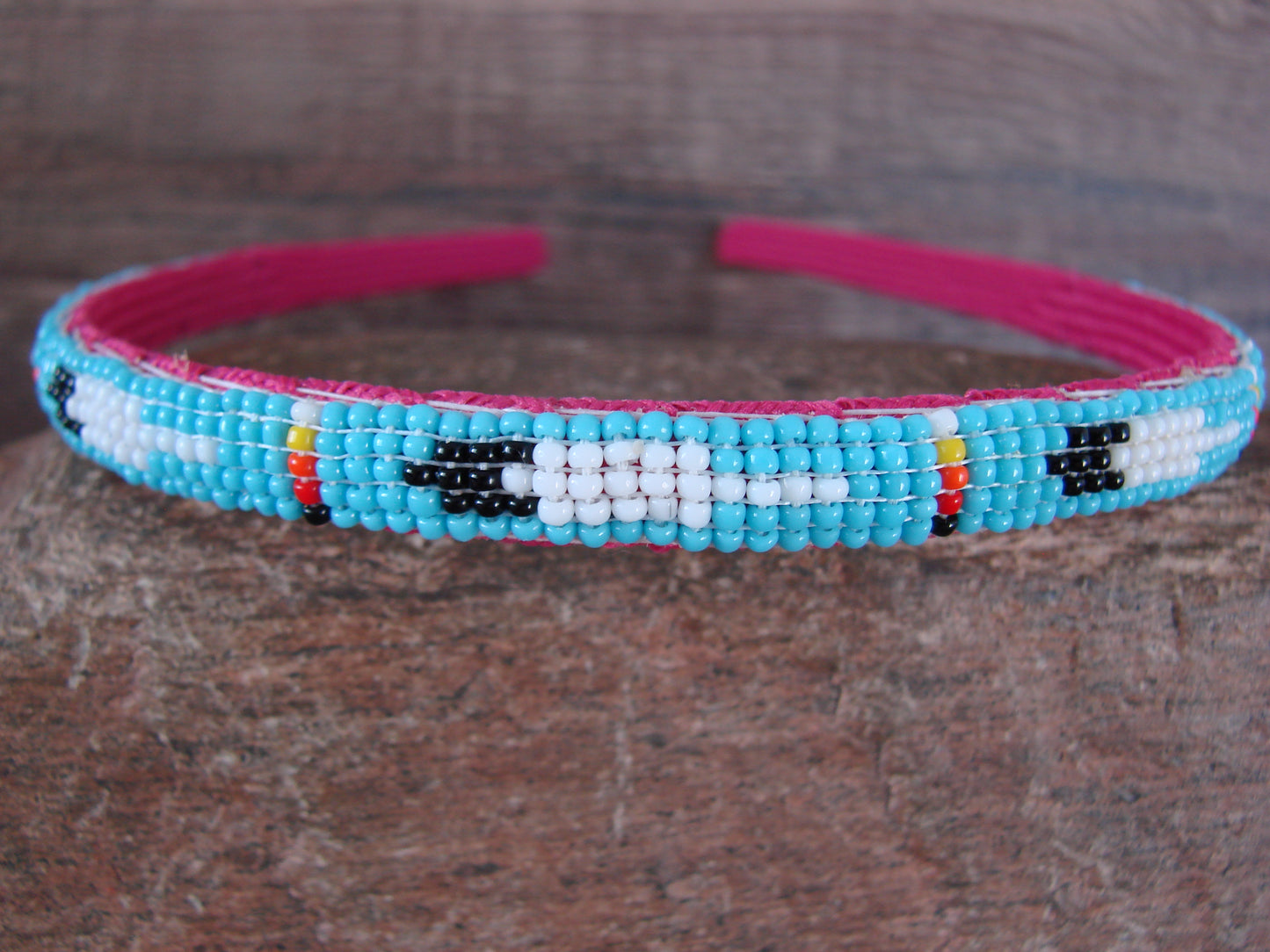 Navajo Indian Hand Beaded Head Band by Raven Cleveland