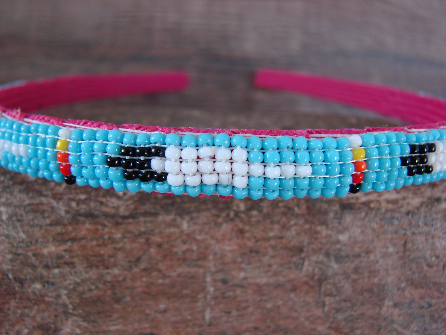 Navajo Indian Hand Beaded Head Band by Raven Cleveland