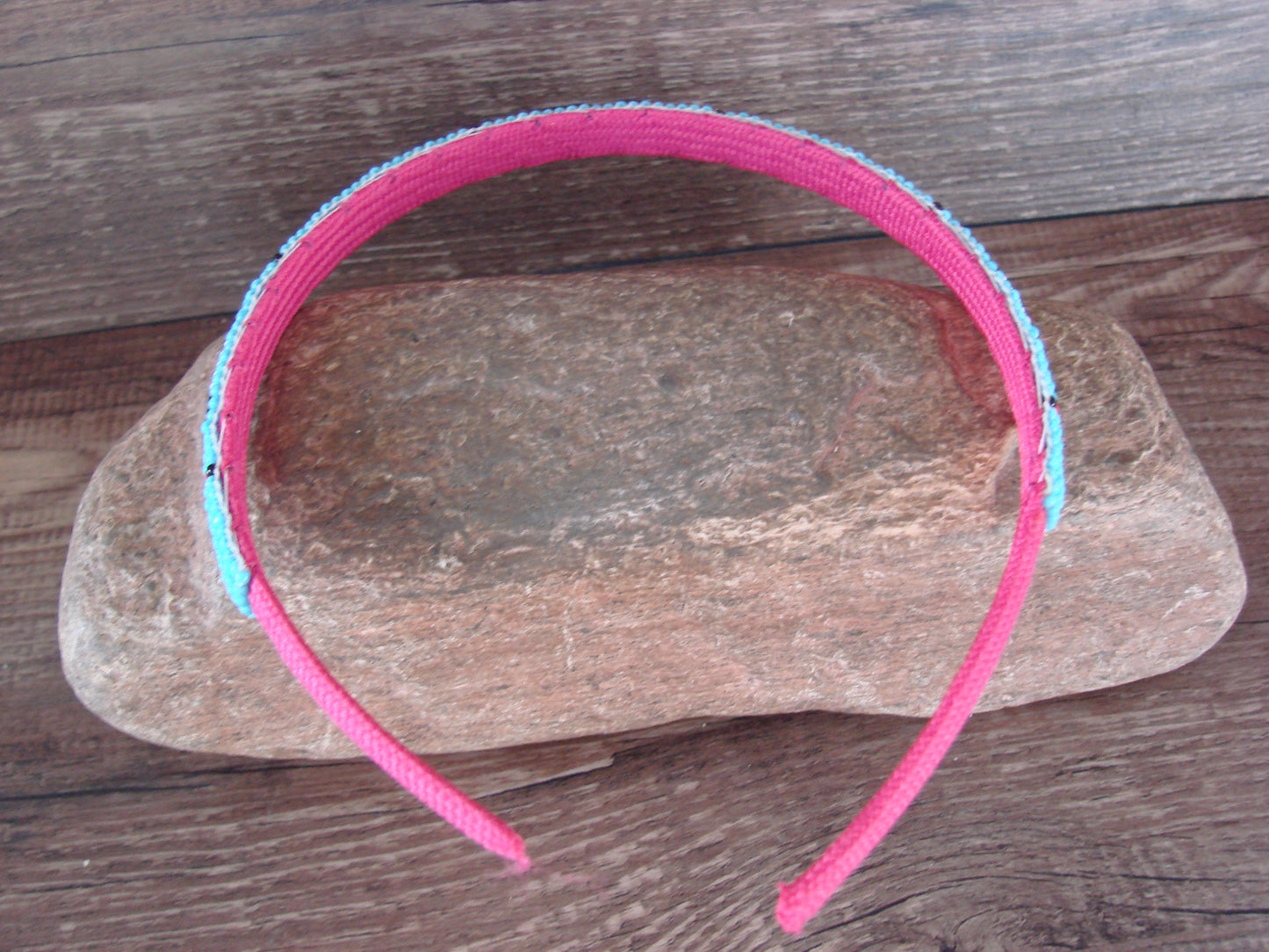 Navajo Indian Hand Beaded Head Band by Raven Cleveland