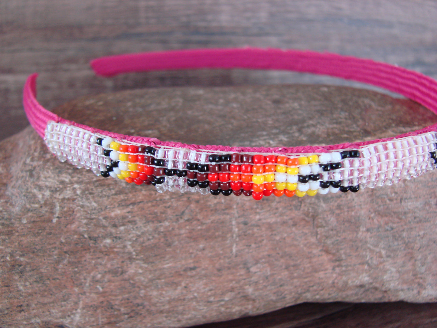 Navajo Indian Hand Beaded Head Band by Raven Cleveland