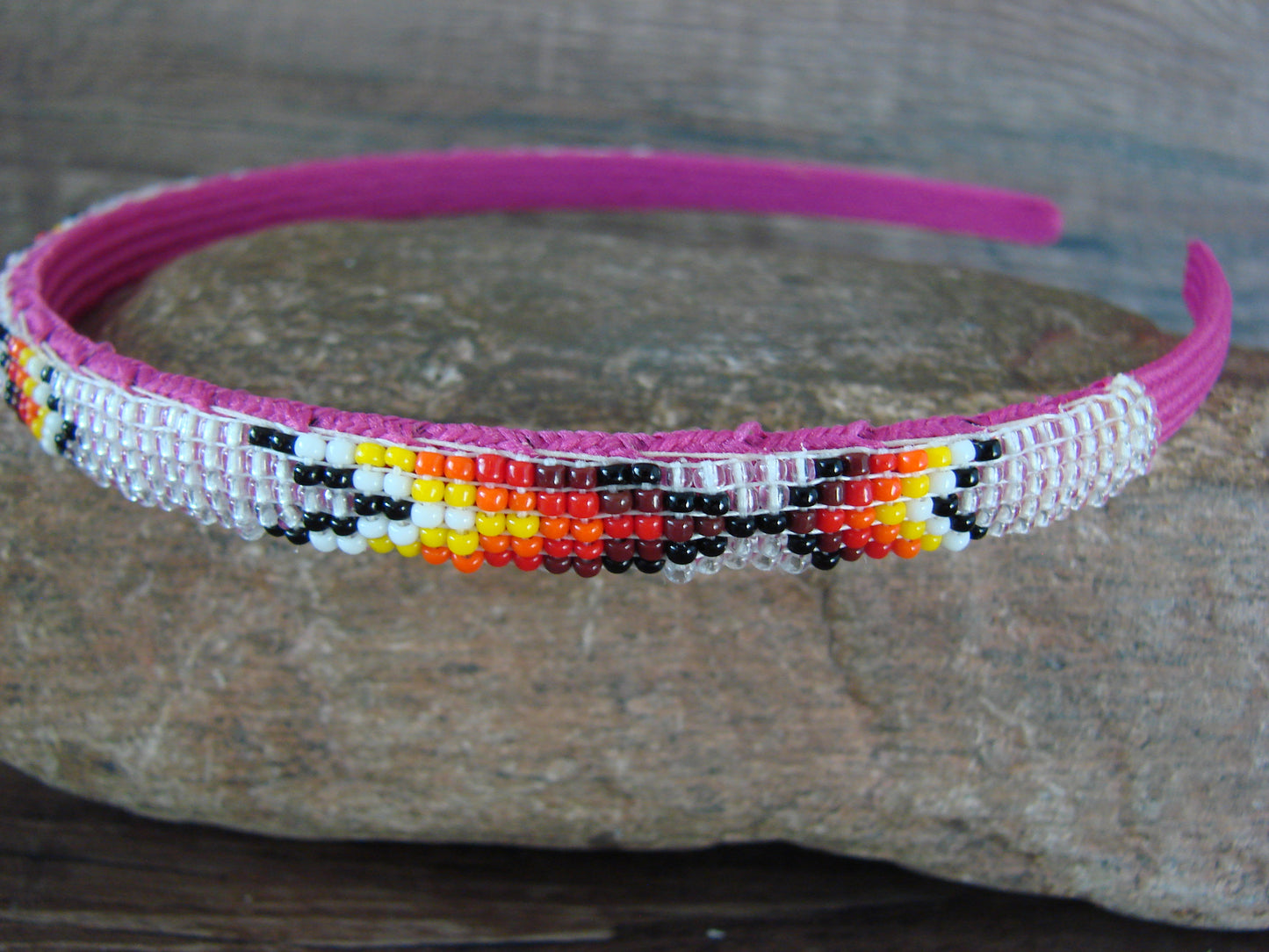 Navajo Indian Hand Beaded Head Band by Raven Cleveland