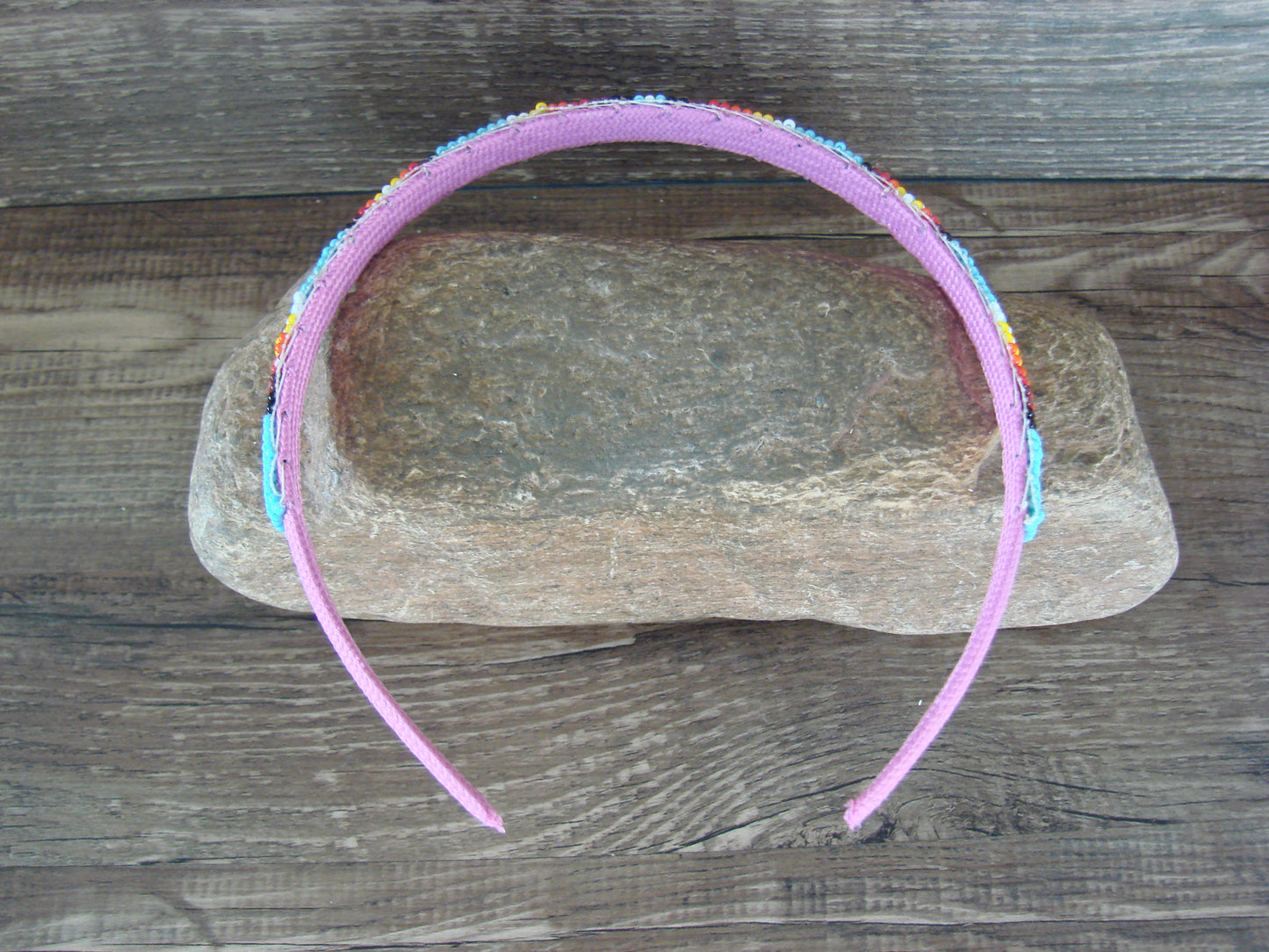 Navajo Indian Hand Beaded Head Band by Raven Cleveland