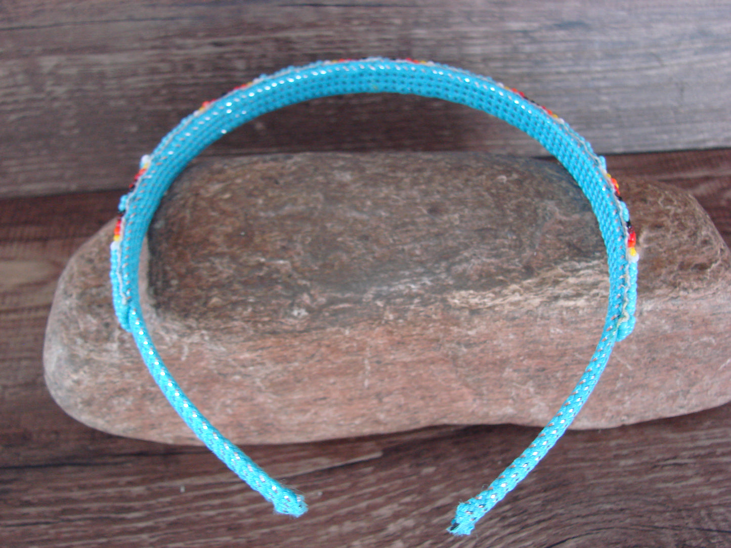 Navajo Indian Hand Beaded Head Band by Raven Cleveland