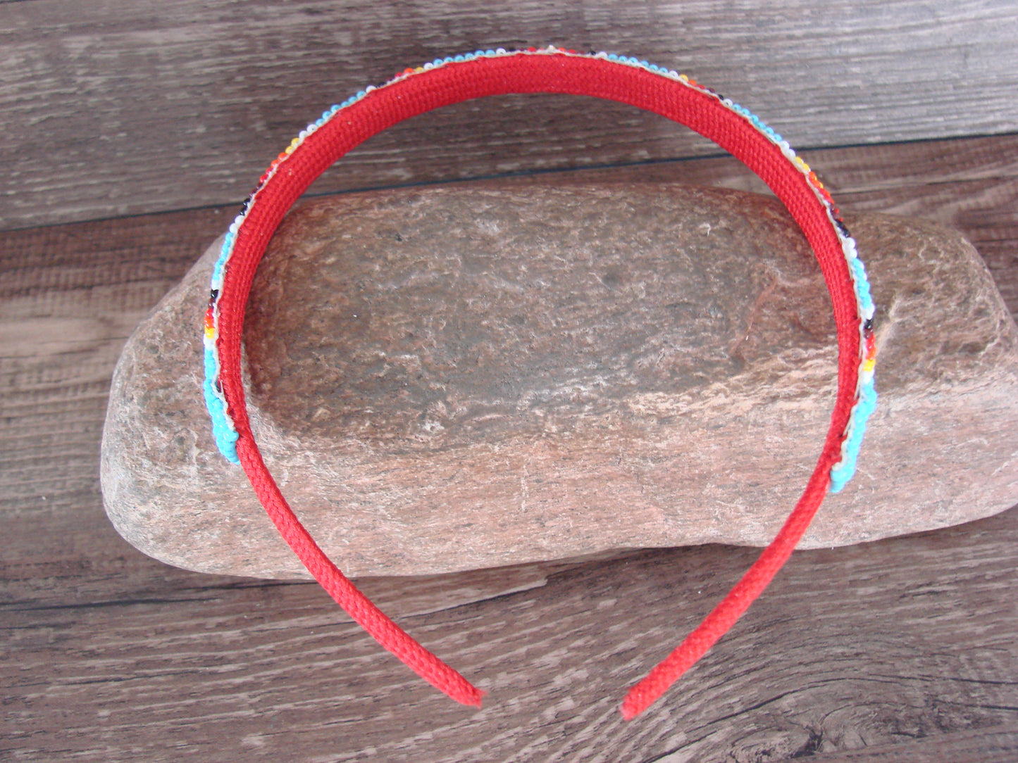 Navajo Indian Hand Beaded Head Band by Raven Cleveland