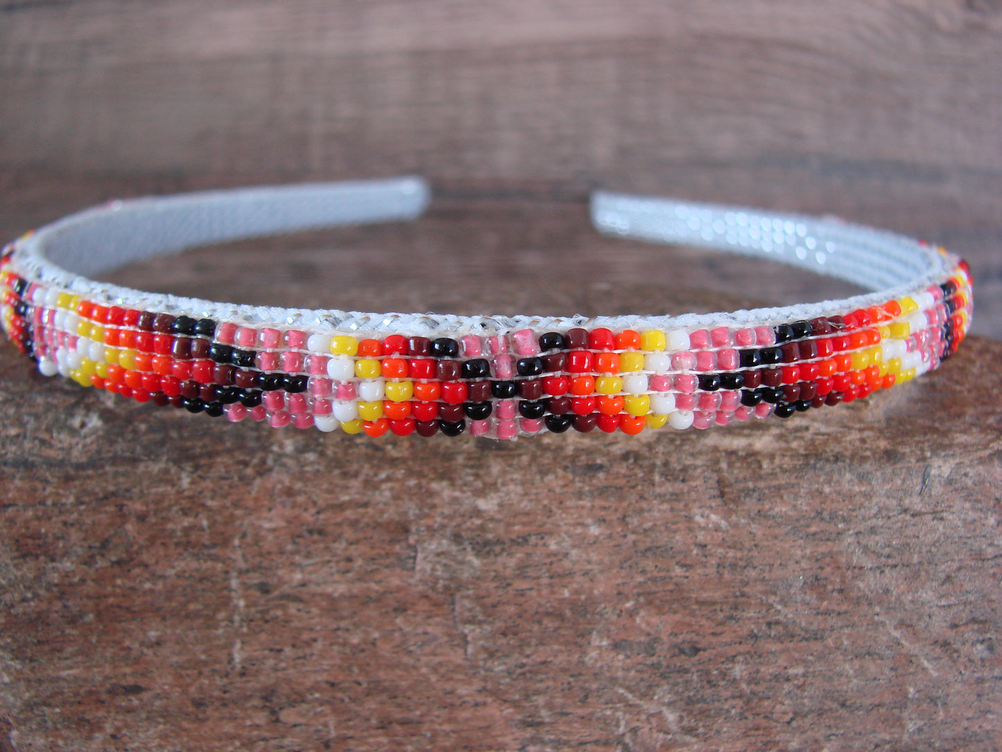 Navajo Indian Hand Beaded Head Band by Raven Cleveland