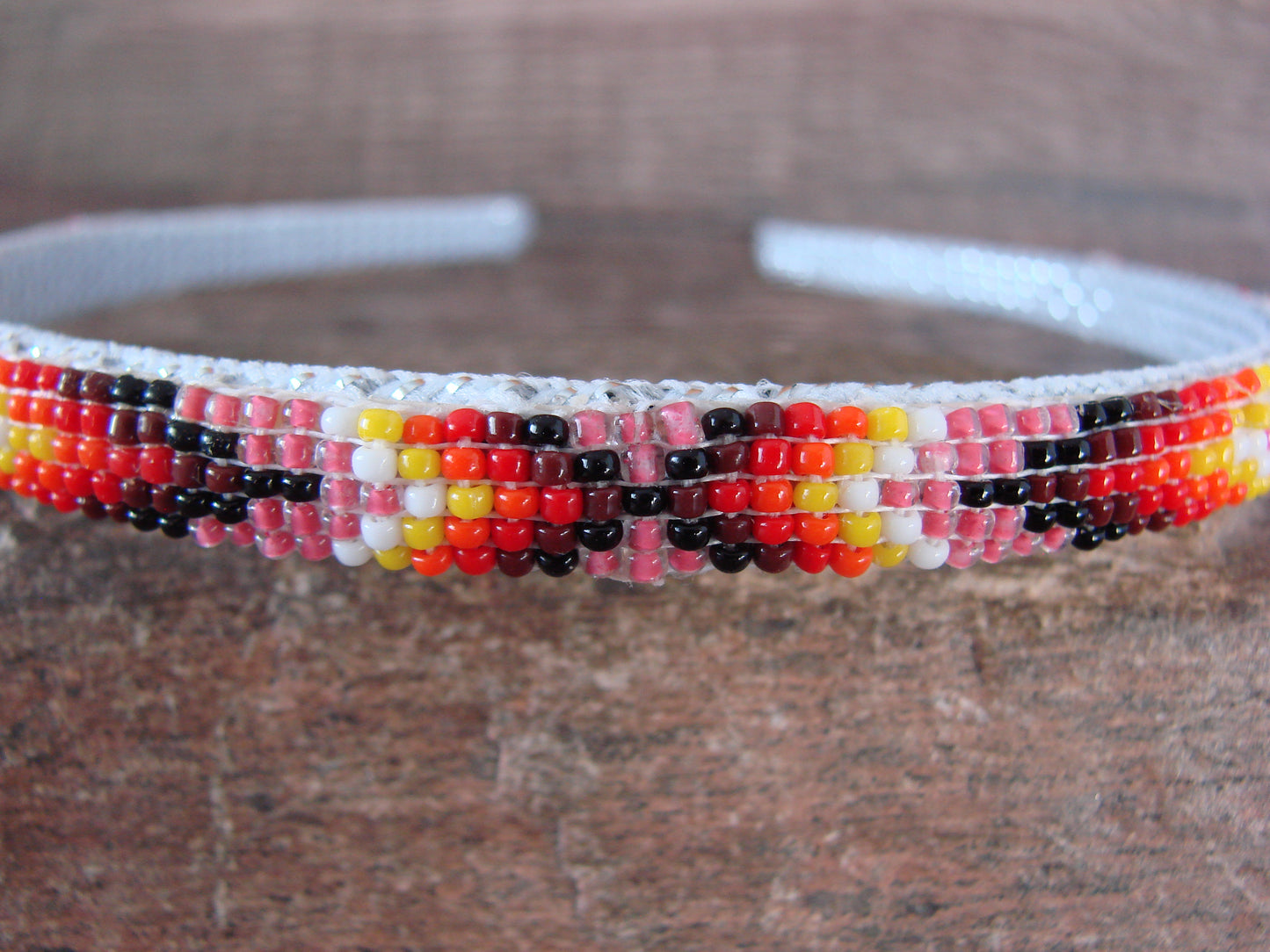 Navajo Indian Hand Beaded Head Band by Raven Cleveland
