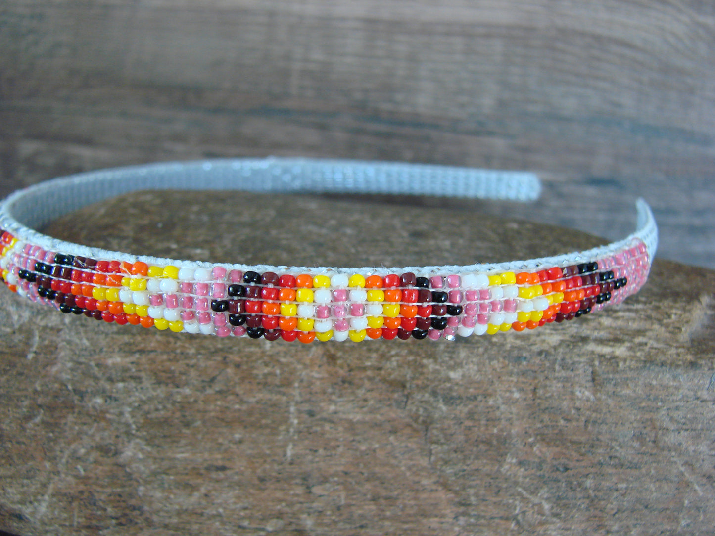 Navajo Indian Hand Beaded Head Band by Raven Cleveland