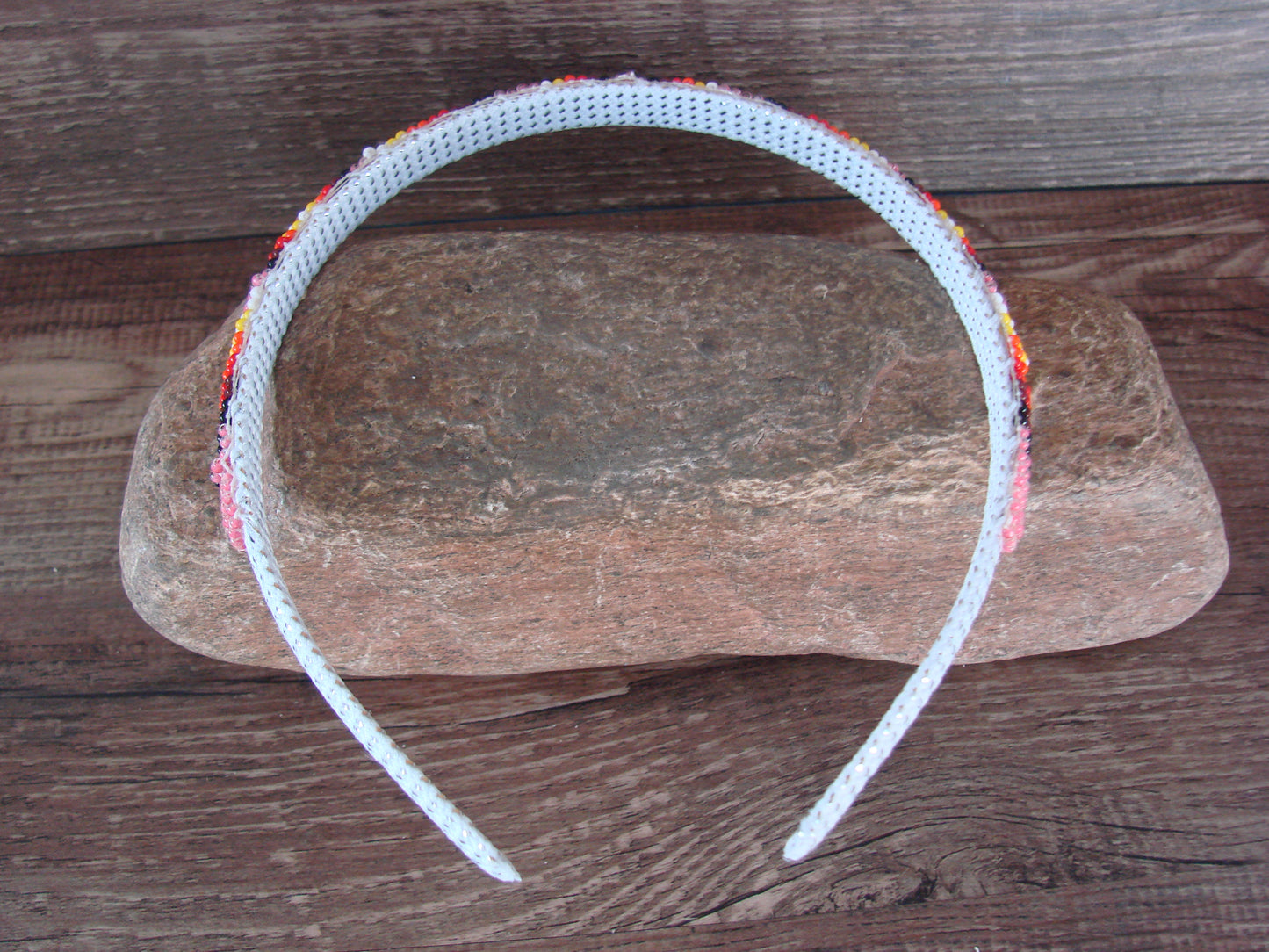 Navajo Indian Hand Beaded Head Band by Raven Cleveland