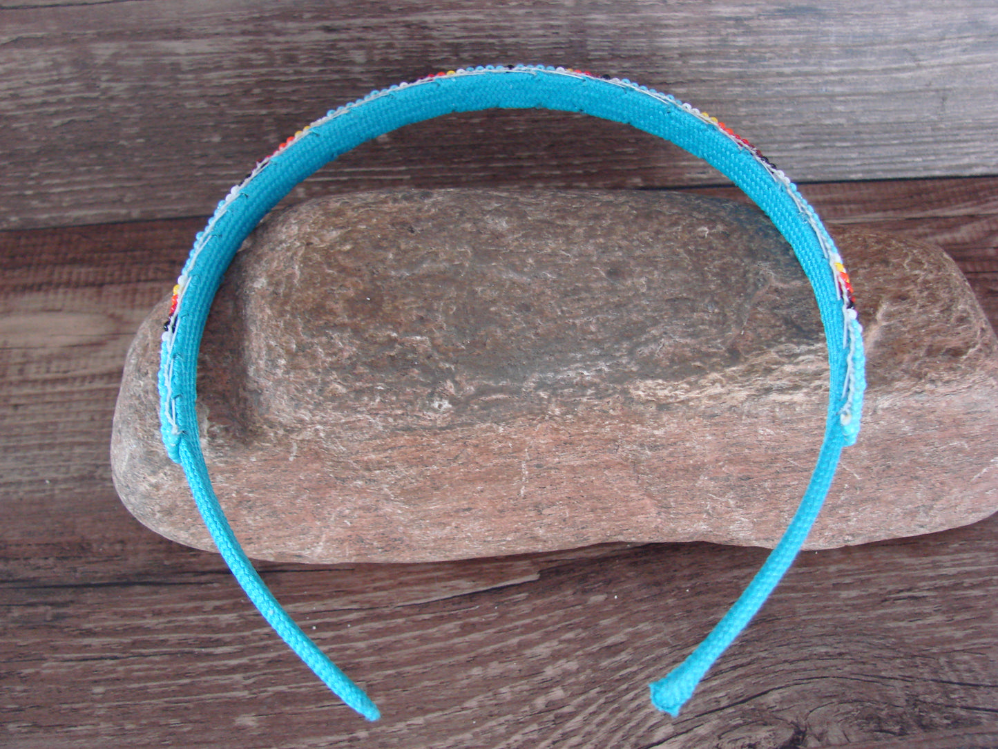 Navajo Indian Hand Beaded Head Band by Raven Cleveland