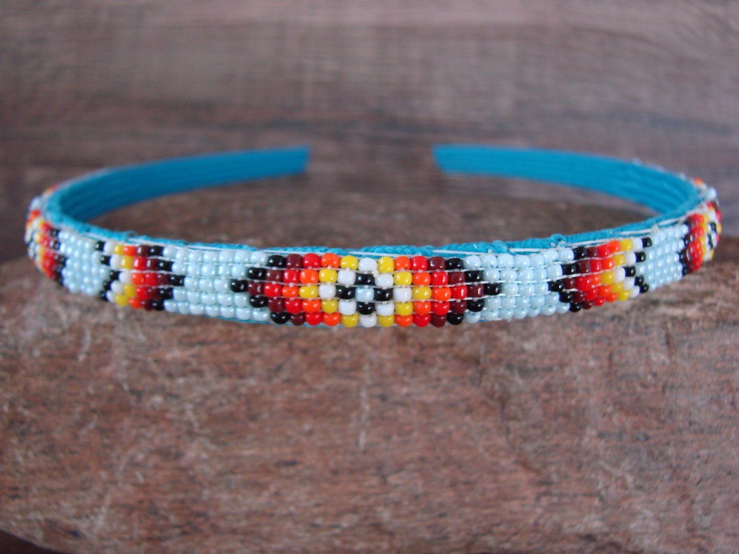 Navajo Indian Hand Beaded Head Band by Raven Cleveland