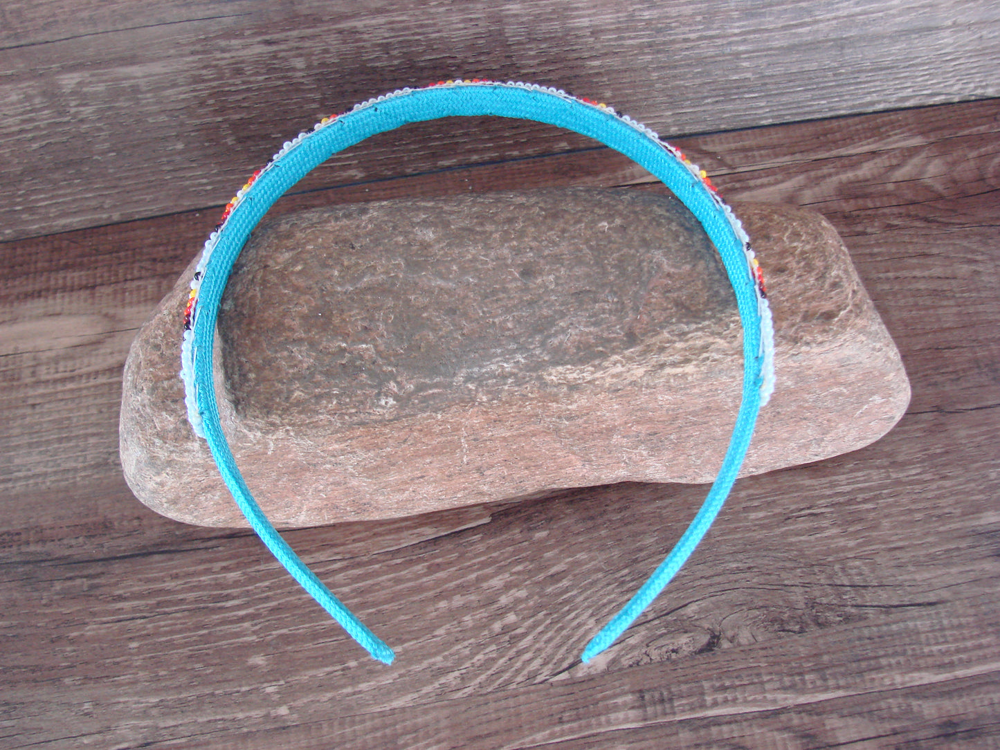 Navajo Indian Hand Beaded Head Band by Raven Cleveland