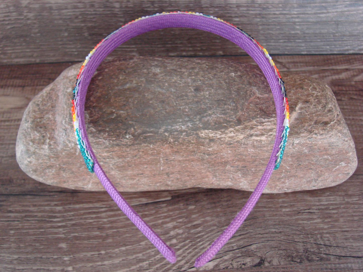 Navajo Indian Hand Beaded Head Band by Raven Cleveland
